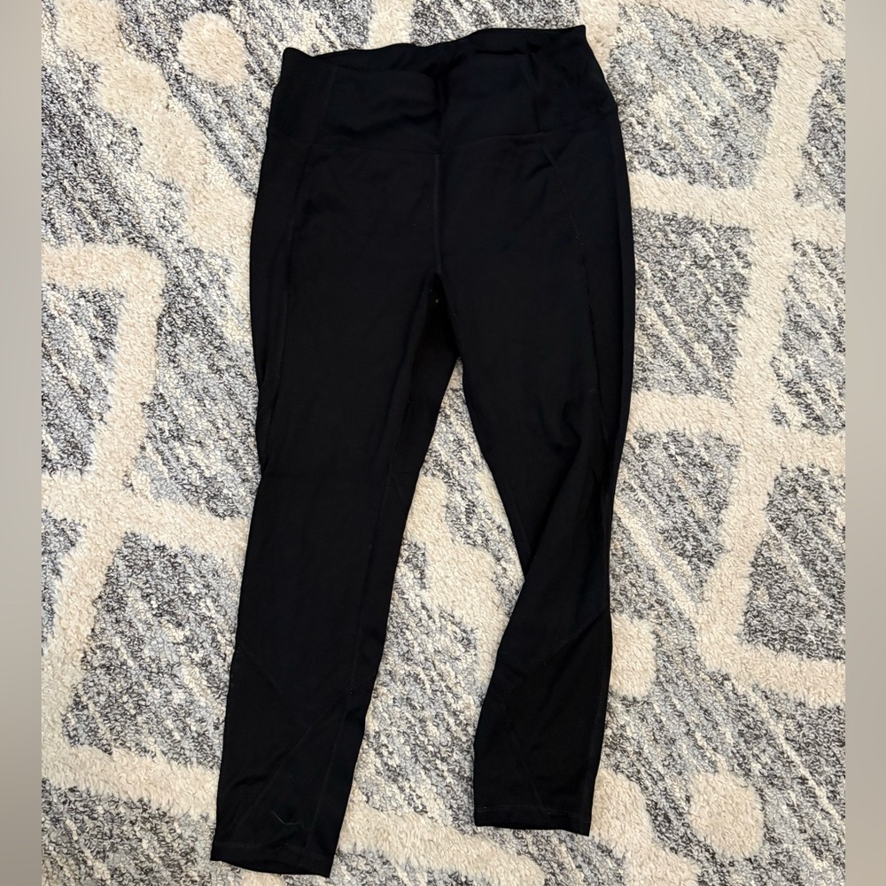 Avia crop leggings with mesh ankle detail